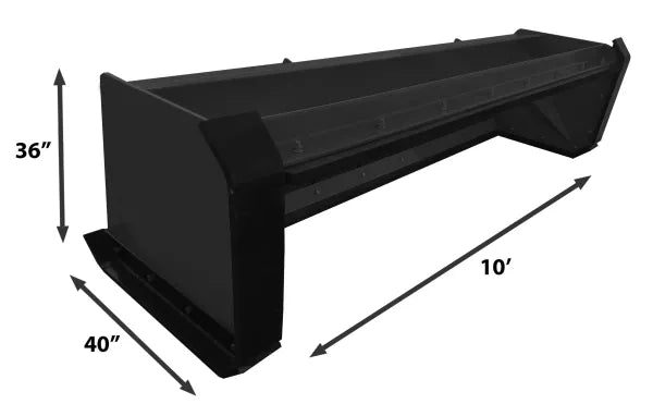 Snow Pusher XP 36 With Pullback Bar & Forward Facing Shoes