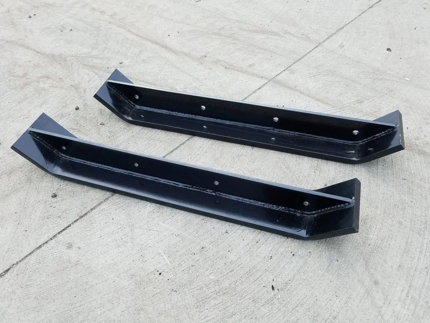 Replacement Snow Pusher Shoe Set-Mild Steel