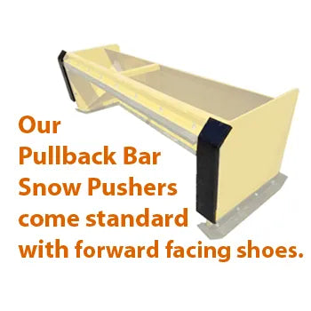 Snow Pusher XP 24 With Pullback Bar & Forward Facing Shoes