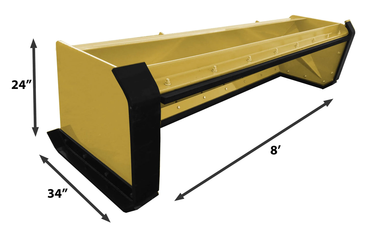 Snow Pusher XP 24 With Pullback Bar & Forward Facing Shoes